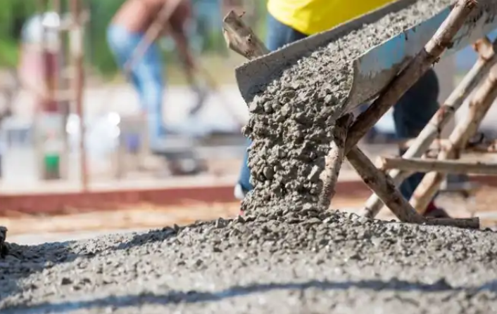 Concrete pouring work